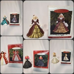 5 Hallmark Keepsake Holiday Barbie Ornaments
